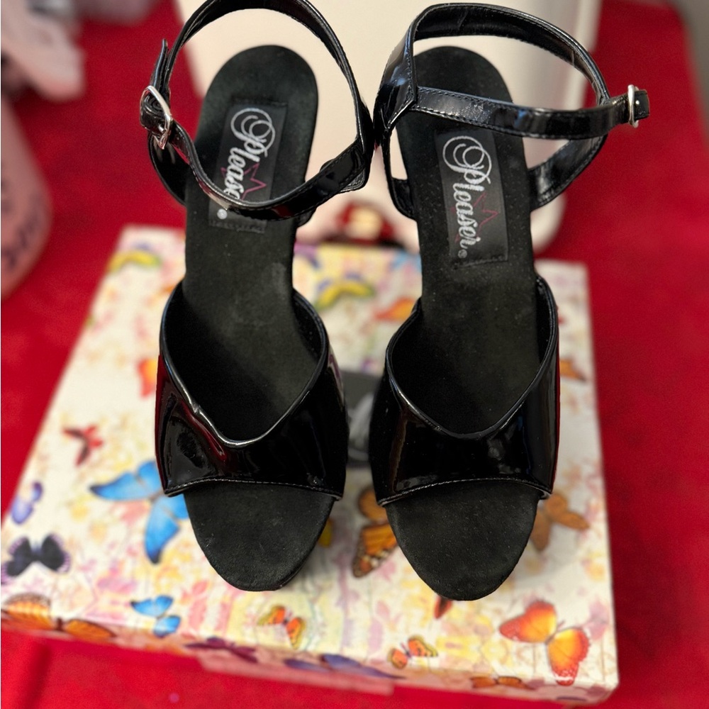 Pleaser Black Women's Platform Heels